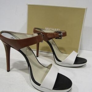 Michael Kors Tan and White Women's Heels